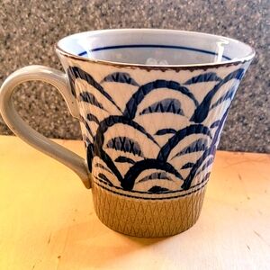 Japanese Style..Blue and White Ceramic Mug
